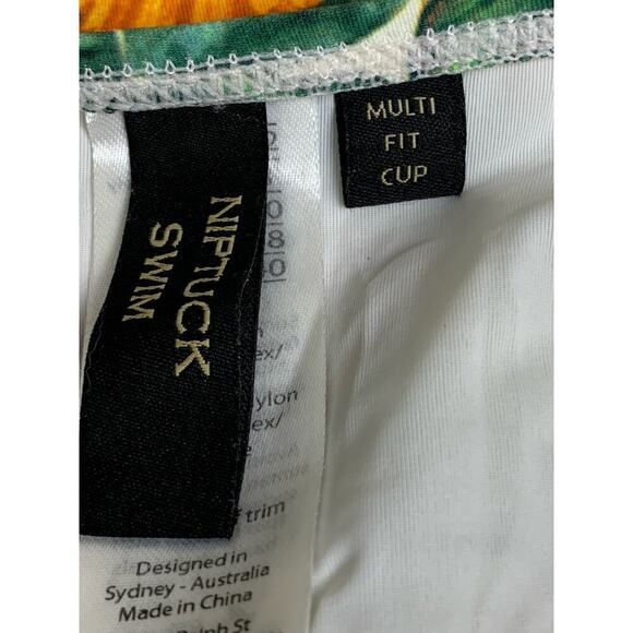 NipTuck Orange Floral Citrus One-Piece Swimsuit Size 8 - Picture 7 of 10